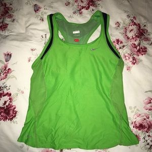 Lime green Nike workout tank